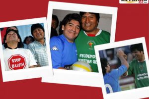 Diego Armando Maradona y su amistad con Evo Morales