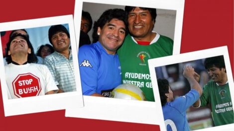 Diego Armando Maradona y su amistad con Evo Morales