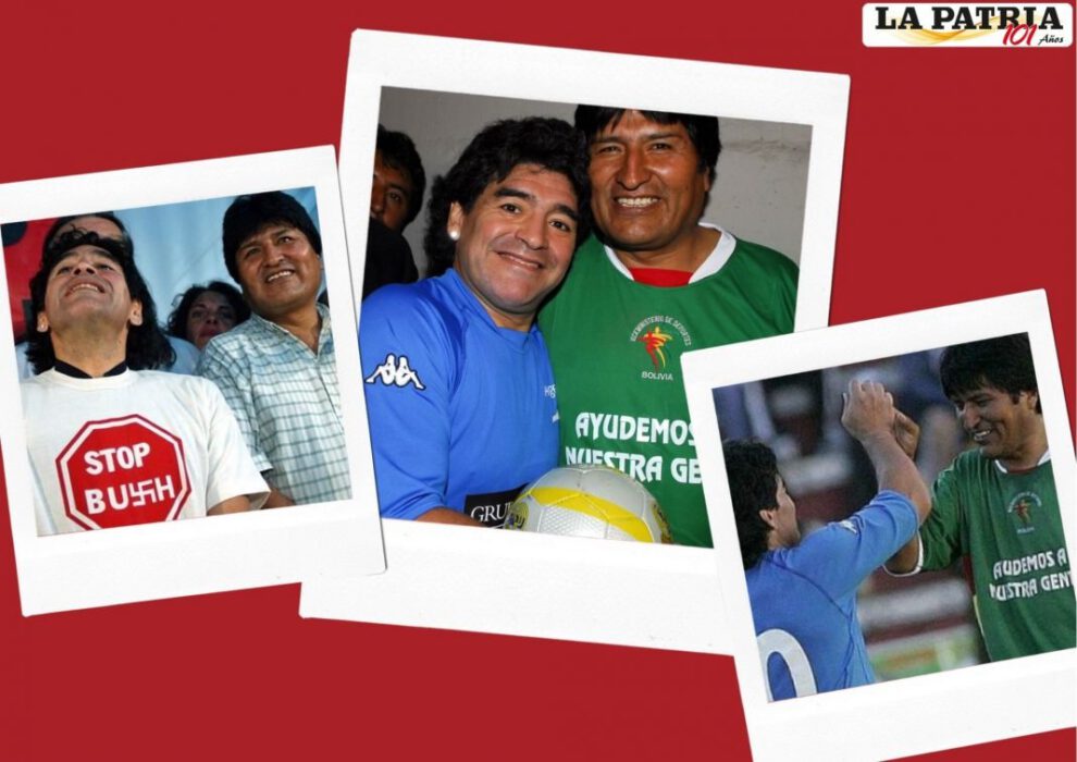 Diego Armando Maradona y su amistad con Evo Morales