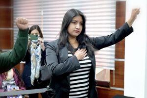 Kely Aruquipa Arellano como Directora Plurinacional de la Juventud