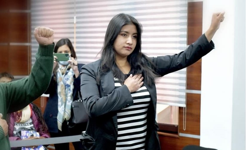 Kely Aruquipa Arellano como Directora Plurinacional de la Juventud