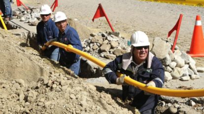 Instalación de gas domiciliario en el país
