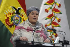Ministra de la Presidencia, María Nela Prada, habla sobre el Estado quebrado en Bolivia