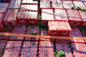 Contrabando de cerveza comisado en Villamontes