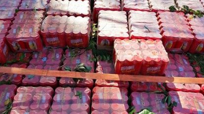 Contrabando de cerveza comisado en Villamontes