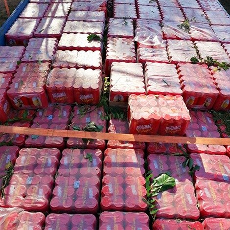 Contrabando de cerveza comisado en Villamontes