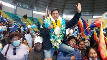 Adhemar Wilcarani candidato a la alcaldía por el MAS en Oruro