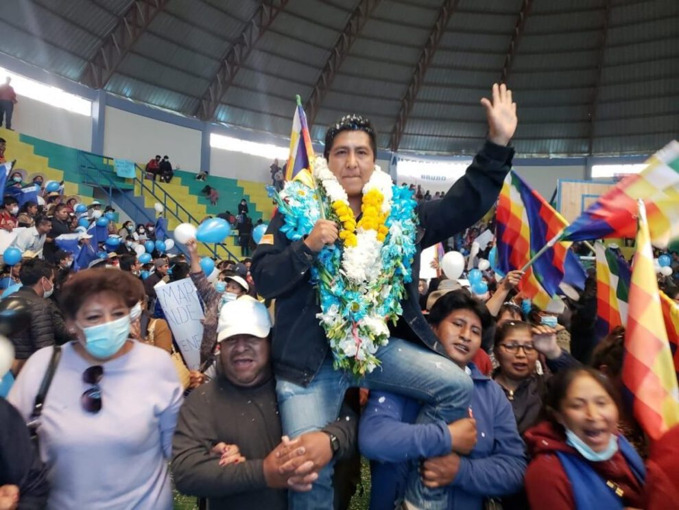 Adhemar Wilcarani candidato a la alcaldía por el MAS en Oruro