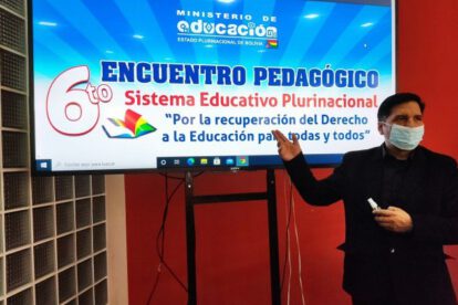 Nivelación de la gestión 2020 en educación según Adrián Quelca