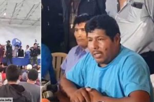 Silletazo protagonizado por Tito Segundino Tardío contra Evo Morales