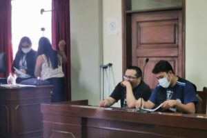 Jhasmani Torrico durante audiencia en el Tribunal Departamental de Justicia
