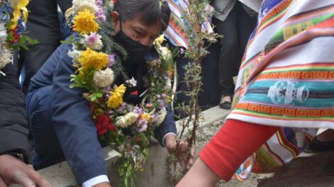 David Choquehuanca en la Fiesta de las Semillas en Bolivia