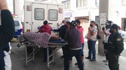 Accidente de bus en Potosí, Hospital Santa Bárbara de Sucre