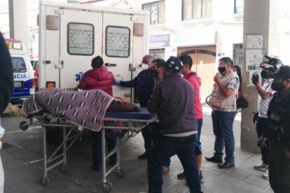 Accidente de bus en Potosí, Hospital Santa Bárbara de Sucre