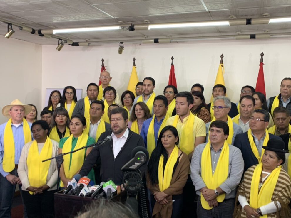 Unidad Nacional apoya Comunidad Ciudadana en Bolivia