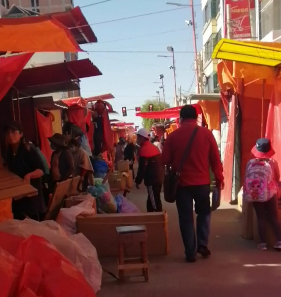 Covid-19 en Oruro durante la feria de navidad