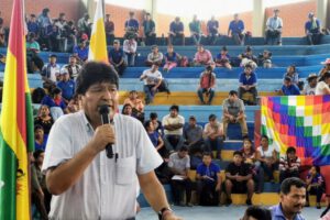 Evo Morales en el ampliado de las Seis Federaciones del Trópico de Cochabamba