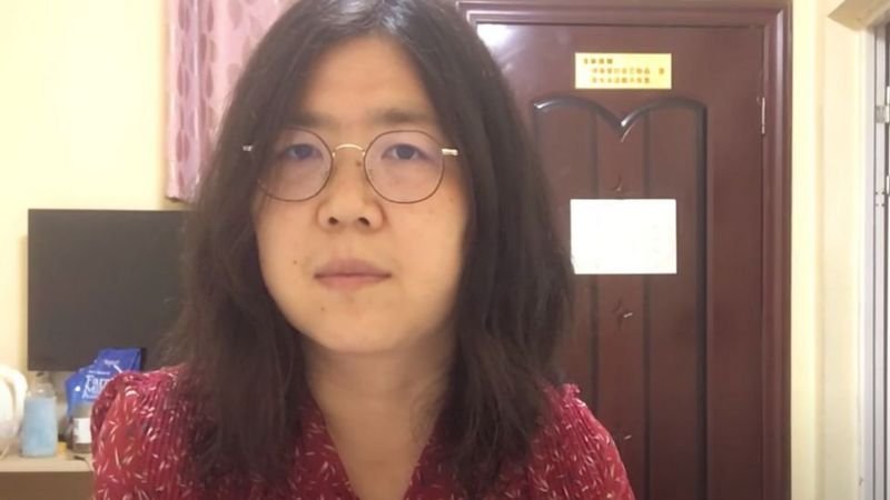 Zhang Zhan, periodista que cubrió el brote de Covid-19 en Wuhan