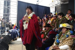 Evo Morales, dirigente cocalero