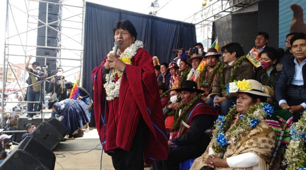 Evo Morales, dirigente cocalero