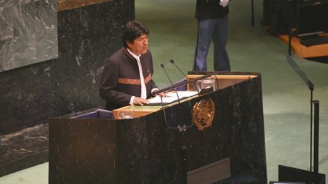 Evo Morales discurso ONU sobre acción climática