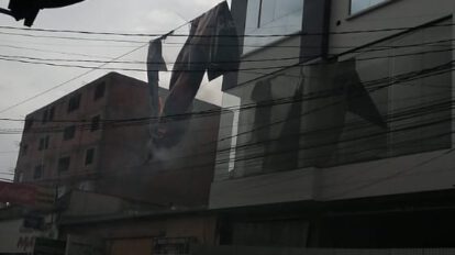Interrupción de energía eléctrica en el centro de la ciudad
