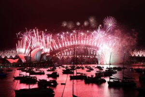 Australia Año Nuevo 2021 con fuegos artificiales