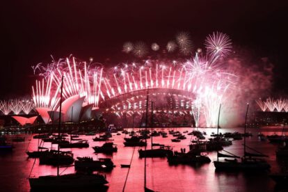 Australia Año Nuevo 2021 con fuegos artificiales