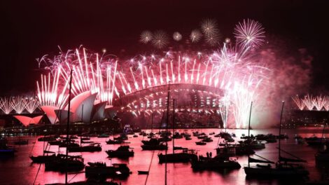 Australia Año Nuevo 2021 con fuegos artificiales
