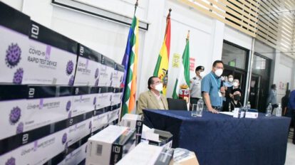 Pruebas de antígeno nasal para prevenir el Covid-19 en Bolivia