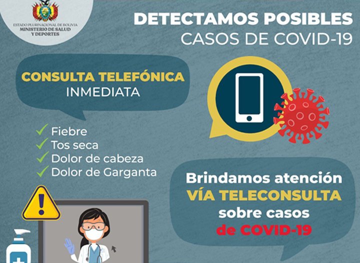 Línea gratuita para atención de Covid-19