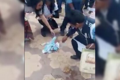 Queman barbijos en Quillacollo asegurando que el Covid-19 no existe