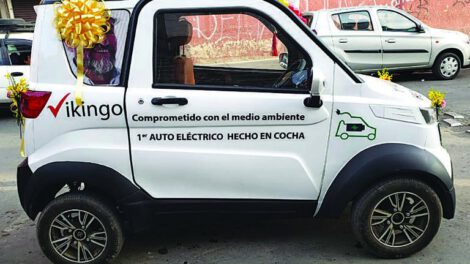 Quantum E3, el primer auto electrónico fabricado en Bolivia