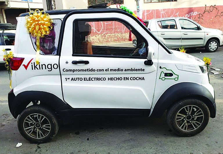 Quantum E3, el primer auto electrónico fabricado en Bolivia