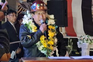 Sabino Achacollo es la nueva cabeza de los mineros de Huanuni