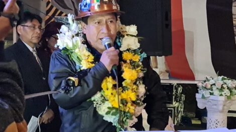 Sabino Achacollo es la nueva cabeza de los mineros de Huanuni