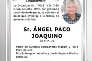 Ángel Paco Joaquino Q.E.P.D.