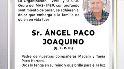 Ángel Paco Joaquino Q.E.P.D.