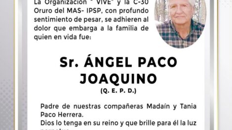 Ángel Paco Joaquino Q.E.P.D.