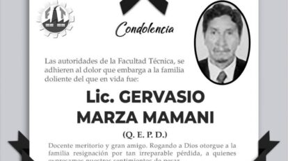 Lic. Gervasio Marza Mamani Q.E.P.D.