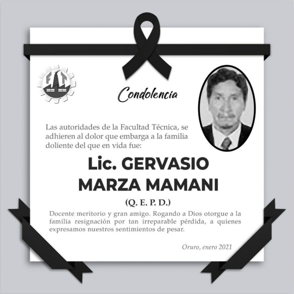 Lic. Gervasio Marza Mamani Q.E.P.D.
