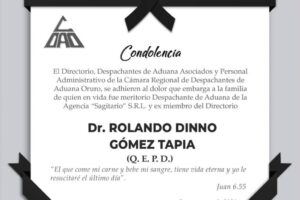 Obituario del Dr. Rolando Dinno Gómez Tapia