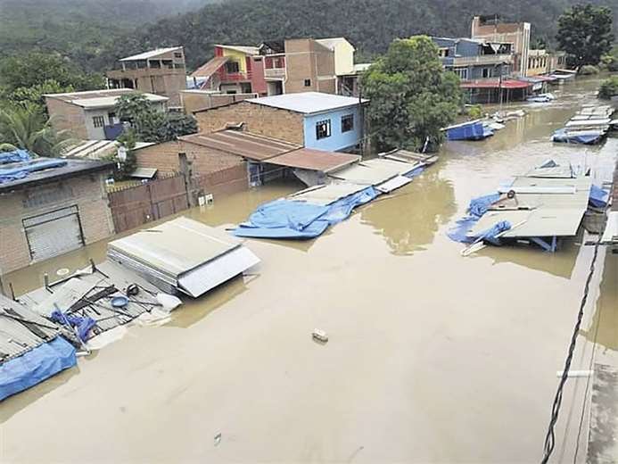 Inundaciones en Guanay tras el desborde de ríos