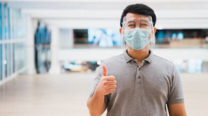 Uso de mascarillas y protección facial en la salud