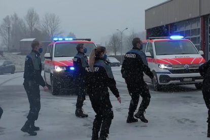 Policía Suiza combate la pandemia con alegría