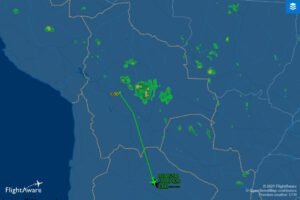 Vacunas Sputnik-V en avión de BOA