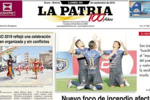 Portadas impresas del 30 de septiembre de 2019