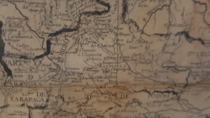 Mapa de Olmedilla hallado en Oruro