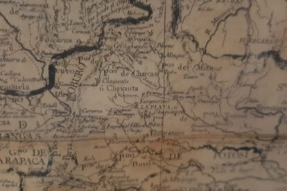 Mapa de Olmedilla hallado en Oruro