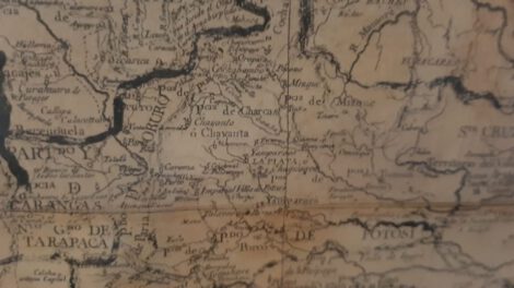 Mapa de Olmedilla hallado en Oruro